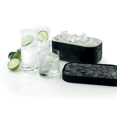 Imagen de Lékué, Ice Box, Cubitera/Contenedor de cubitos, Negro