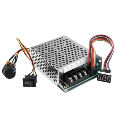 Imagen de DEWIN Controlador de Motor Reversible, Interruptor DC 10V 55V Cepillado Velocidad del CW CCW Reversible con Digitos