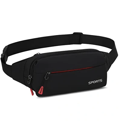 Imagen de Riñonera Impermeable para Mujeres y Hombres, Riñoneras Deportiva con Inturón Ajustable Viajar, Bicicleta, Correr, Trotar