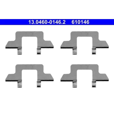 Imagen de ATE 13.0460 0146.2 Kit de accesorios, pastillas frenos CITROËN: C2 Hatchback, C3 I Hatchback