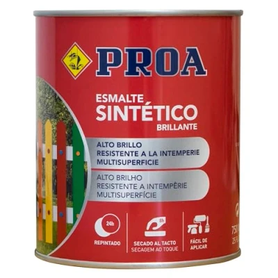 Imagen de Proa. Esmalte sintético brillante Proa, Rojo, 750 ml, Embalaje puede variar