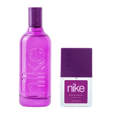 Imagen de NIKE Purple Mood, Colonia Mujer, Promoción 150 ml + 30 ml, Pack 2 Productos, Perfume Formato Spray, Eau de Toilette Natural y Femenina, Aroma Floral Gourmand, Fragancia Fresca, Dulce Duradera