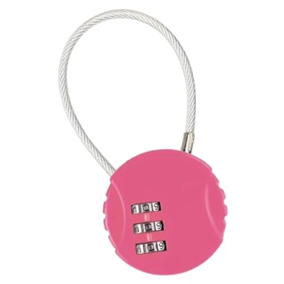 Imagen de JDXun Candado de Combinación 3 Dígitos, Maleta, Taquilla, Alambre para Equipaje Gimnasio Maleta Equipaje(Rosa)