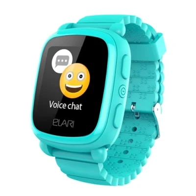Imagen de 2G Reloj Inteligente Niño y Niña GPS Localizador Llamadas Bidireccionales Audio, Chat de Voz, Botón SOS, Pantalla Táctil Grande Brillante, Juegos ELARI KidPhone 2 (Verde)
