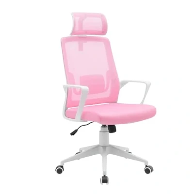 Imagen de Mars Gaming MGC ERGOLITE, Silla Ergonómica, Respaldo Malla Transpirable, Reposacabezas Ajustable y Soporte Lumbar, Altura Regulable Asiento Acolchado, Pistón Gas Clase 3, Acero, Rosa