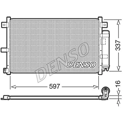 Imagen de DENSO DCN44001 Condensador con secador R 134 a
