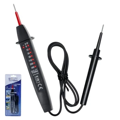 Imagen de CCLIFE AC/DC 6 380V Detector de Voltaje Comprobador Tensión con luz indicadora