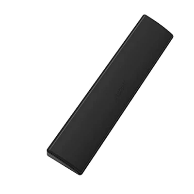 Imagen de Reposamuñecas ergonómico de espuma viscoelástica con pies goma antideslizantes Cojín muñeca para computadora portátil Horas escritura cómoda trabajando Juegos 14.1 * 2.8 0.8in (negro)