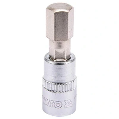 Imagen de YATO YT 04375 Piezas insertables de llave cubo DIN3120 8mm Acero cromo vanadio, para herramientas
