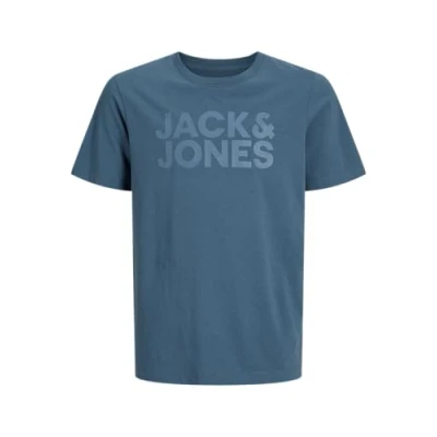 Imagen de Jack &amp; Jones Junior Jjecorp LOGO TEE Oneck Camiseta estampada para niños, Talla: 12a, Oceanview