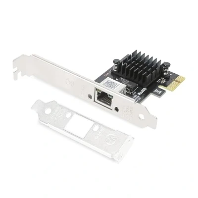 Imagen de NIC PCIe 2.5GBase T con controlador Realtek RTL8125, 1 puerto RJ45 2500/1000/100 Mbps, adaptador de red 2.5 GB, 2.1 x1, compatible Windows Server/Ubuntu/Centos/Debian