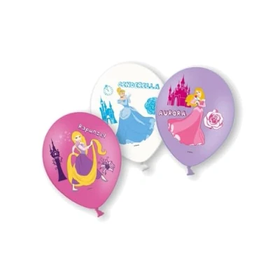 Imagen de Amscan 999236 6 globos de látex princesa, diámetro 27,5 cm, decoración globos, cumpleaños, fiesta temática
