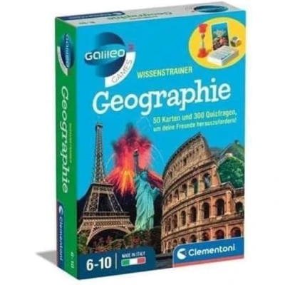 Imagen de Clementoni Galileo Games WissensTrainer Geografía Juego de Preguntas para niños a Partir 6 años 59360