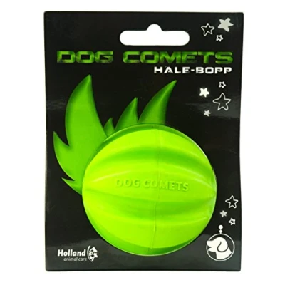 Imagen de Dog Comets Ball Halley Pelota para Perros Ø6 cm Juguete encías sanas Caucho Natural Verde