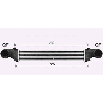 Imagen de Radiador de aire admisión AVA QUALITY COOLING MS4726