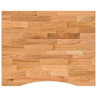 Imagen de vidaXL Tablero Escritorio Rectangular Madera Maciza Roble marrón Claro