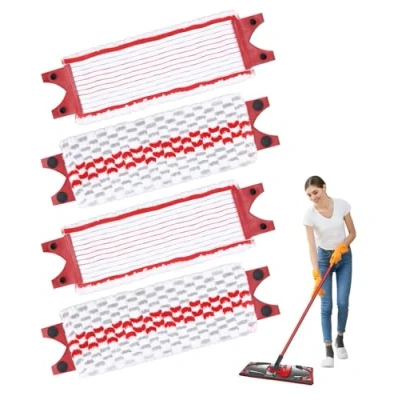Imagen de TIDEVAN Recambios de Fregona Microfibra para Vileda,4 Piezas Vileda Ultramax/UltraMax Plus 2 en 1 Recambio Mopa Kit,para Muchos Tipos Suelo