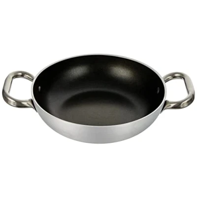 Imagen de Pentole Agnelli FAMA10SEL20 Select Pan de aluminio, 2 manijas acero inoxidable, 20 cm, plata