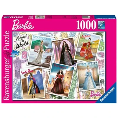 Imagen de Ravensburger Puzle de 1000 Piezas Barbie Alrededor del Mundo Puzzle Adulto, Multicolor, 27 x 20 (16502)