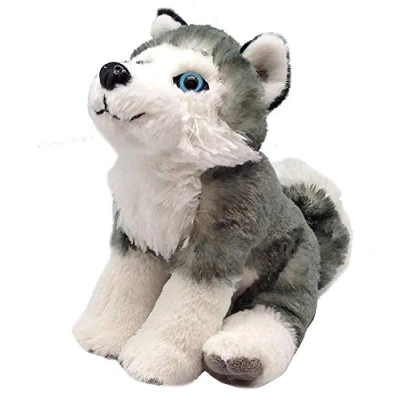 Imagen de Wild Republic Cuddlekins Mini Husky, Animales de Peluche, 20 cm, Regalo Recién Nacido, Peluches para Niños, Juguete Niñas, Elaborado con Botellas Recicladas