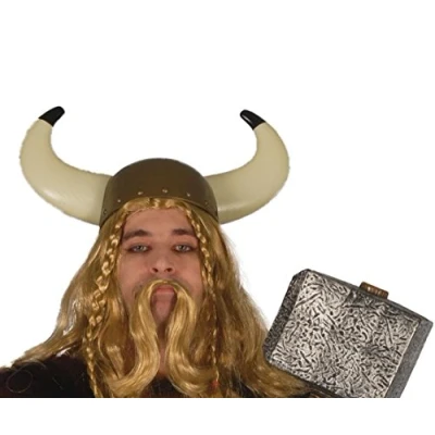 Imagen de FIESTAS GUIRCA Casco Vikingo Sombreros, Gorros, Cascos y Diademas