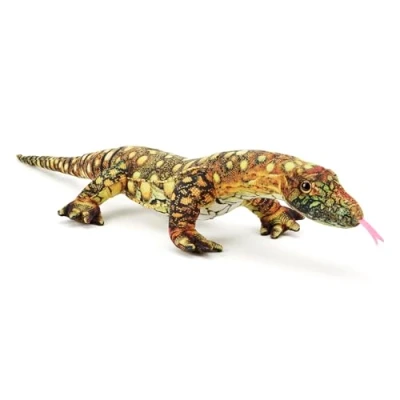 Imagen de Zappi Co Juguete de peluche lagarto 100% reciclado (66 cm longitud), suave y respetuoso con el medio ambiente para recién nacidos
