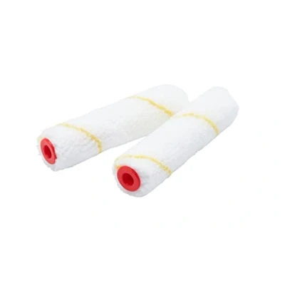 Imagen de ProDec Advance ARRE014 Juego de 2 mini rodillos pintura microfibra pelo corto para un acabado suave con emulsión, brillo, satinado, barniz, barniz madera en paredes, techos, rodapiés,