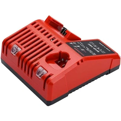 Imagen de FengWings® Cargador Compatible con M12 M18 Batería, Cargadores por Milwaukee 12V, 18V 48 59 1812 1807 1806 1840 2710 20