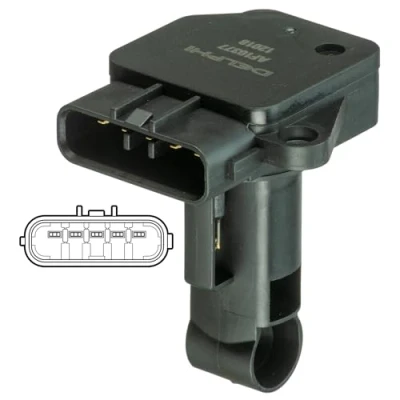 Imagen de DELPHI AF10377 12B1 Medidor de masa aire TOYOTA: Corolla Verso, Land Cruiser Prado 120, Avensis II Berlina, LEXUS: IS 2