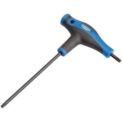 Imagen de Draper 33899 Expert Tx Star T20 Llave con mango en T, color azul