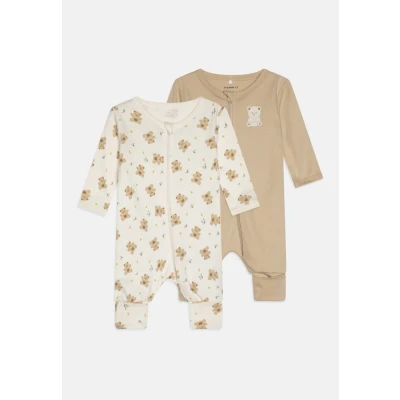 Imagen de Name it Nbnnightsuit ZIP Jet BEAR Unisex 2 PACK Pijama de bebé para niños, Talla: 0 1m, stream
