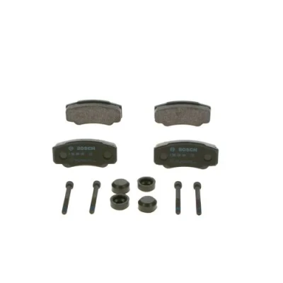 Imagen de BOSCH 0 986 494 049 Juego de pastillas freno Low Metallic con instrucciones montaje, Chapa antichirridos, tornillos PEUGEOT: Boxer Furgón