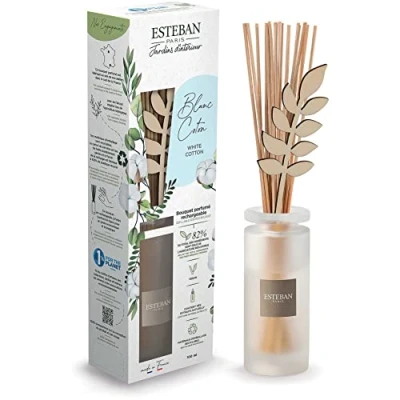 Imagen de Esteban Ramo perfumado recargable (algodón, 100 ml), color blanco