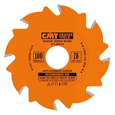 Imagen de CMT 241.008.04 galletas Junta cuchilla, (diámetro x 8 dientes, ptfe coated.