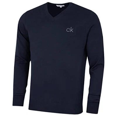 Imagen de Calvin Klein Golf Hombre con Cuello en V Tour Suéter Armada XL