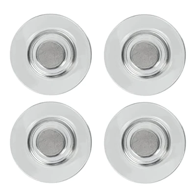 Imagen de Nobo Imanes Extra Fuertes para Pizarras Magnéticas de Cristal y Tablones Planificadores, Sujeta hasta 6 Hojas A4 80gsm, Casa Oficina, Pack 4, 32mm, 1904116