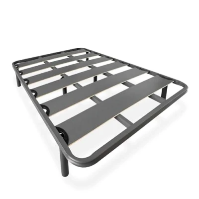 Imagen de amuéblate online Somier Reforzado de Láminas Anchas, Anti Ruido, Estructura 40x30 mm con Juego Patas Roscadas, Fuerte y Resistente 135x190