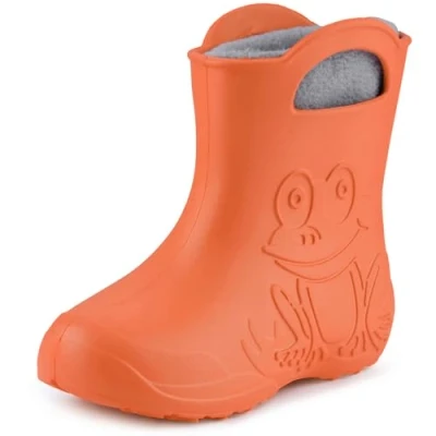 Imagen de Ladeheid Botas de Agua para niños en EVA Invierno Goma Infantiles con Forro removible Impermeables Calzado y niñas LA CA 03 (Naranja (151c), 24/25 EU)