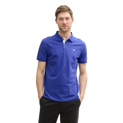 Imagen de TOM TAILOR 1031006 Polo, 25386 Crest Blue, XL para Hombre