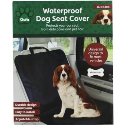 Imagen de Crufts mascota perro resistente al agua/delantera/trasera para coche solo funda de asiento Protector Mat Manta