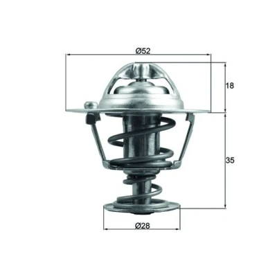 Imagen de Termostato, refrigerante MAHLE ORIGINAL TX 184 78D