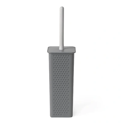 Imagen de TATAY Escobilla de Baño Bohol, Fabricada con Materiales Reciclados, Cubeta Interior Polipropileno, Cepillo Negro, Libre BPA.Gris Antracita. 9.6 x 37.5 cm