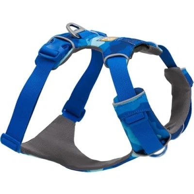 Imagen de RUFFWEAR arnés de Gama Frontal, para Perro Extra Grande, Reflectante en Y, Ajustable, cómodo, Acolchado, Caminar y Correr, 2 Accesorios Correa Anillo, Small, Coastal Mountains