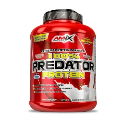 Imagen de AMIX Proteínas de Suero Calidad para Aumentar Masa Muscular Predator 2 Kg Ayuda al Crecimiento Libre Aspartamo Ideal Batidos Sabor Chocolate