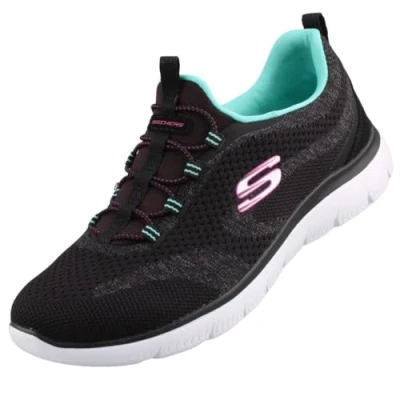 Imagen de Skechers, Summits New Nature Mujer, Punto Negro, Rosa, Ribete Aguamarina, 36.5 EU