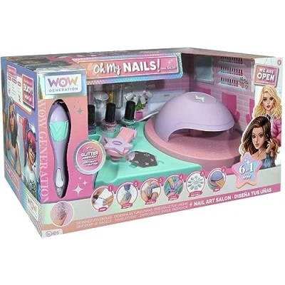 Imagen de Kids Euroswan Wow Generation Estudio diseña Tus uñas OH MY Nails. Colores Divertidos,Purpurina y estampas, Multicolor, único (WOW00028)