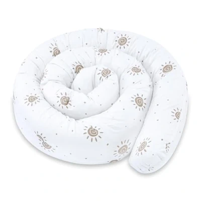 Imagen de Totsy Baby Almohada para Dormir de Lado, el Cuerpo Serpiente 150 cm Algodón cojin Cervical Enrollable Lavable Cojines Grandes Sol