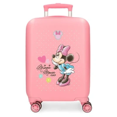 Imagen de Disney Joumma Minnie Imagine Maleta de Cabina Rosa 33x50x20 cms Rígida ABS Cierre combinación Lateral 28,4L 2 kgs 4 Ruedas Dobles Equipaje Mano