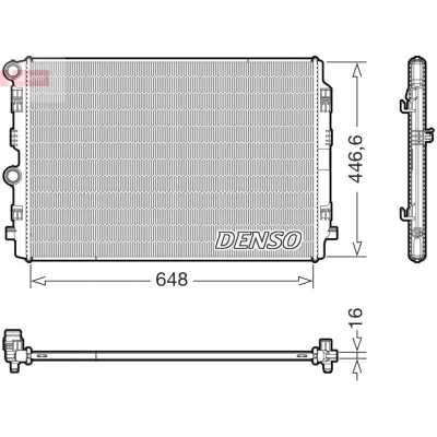 Imagen de Radiador, refrigeración del motor DENSO DRM02050