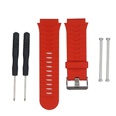 Imagen de Waekethy Correas para Garmin Forerunner 920xt, Silicona relojes Repuesto Pulsera Compatible con 920xt (Rojo)